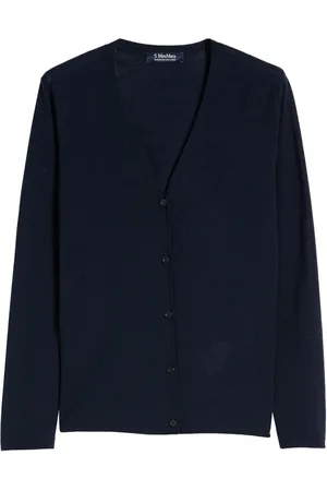 Max Mara Dames, Truien, Blauw, Maat: L