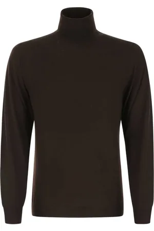 FEDELI Heren, Truien, Bruin, Maat: 2XL Wol