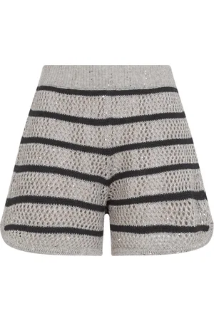 Brunello Cucinelli Dames, Korte broeken, , Maat: XS Linnen