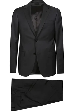 Ermenegildo Zegna Heren, Pakken, Zwart, Maat: XL Wol
