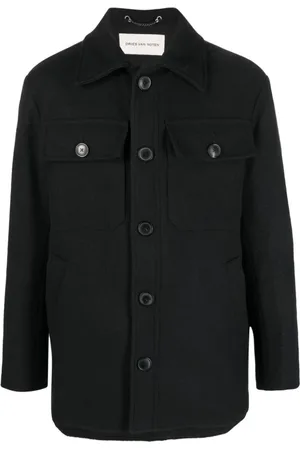 DRIES VAN NOTEN Heren, Jassen, Zwart, Maat: M Wol