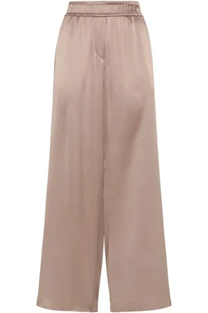 Brunello Cucinelli Dames, Broeken, Bruin, Maat: XS Zijde