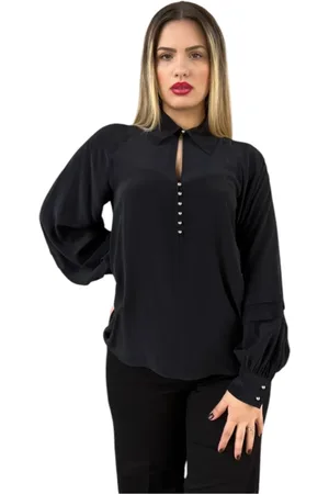 Max Mara Dames, Blouses & Shirts, Zwart, Maat: XS Katoen