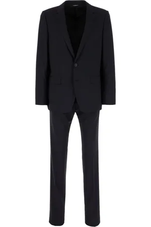 Dolce & Gabbana Heren, Pakken, Blauw, Maat: 2XL Wol
