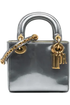 Dior Dames, Pre-owned, Grijs, Maat: ONE Size Leer