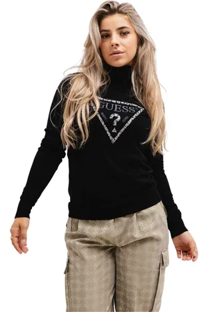 Guess Dames, Truien, Zwart, Maat: M Viscose
