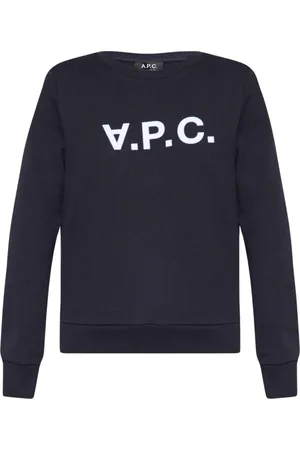 A.P.C. Dames, Sweatshirts & Hoodies, Blauw, Maat: S Katoen