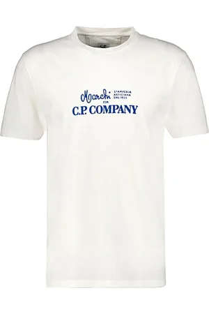 C.P. Company Heren, Tops, Wit, Maat: L Katoen