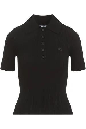 Courrèges Dames, Tops, Zwart, Maat: S Viscose