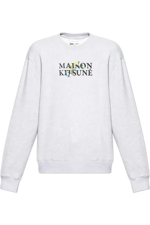 Maison Kitsuné Heren, Sweatshirts & Hoodies, Grijs, Maat: L Katoen