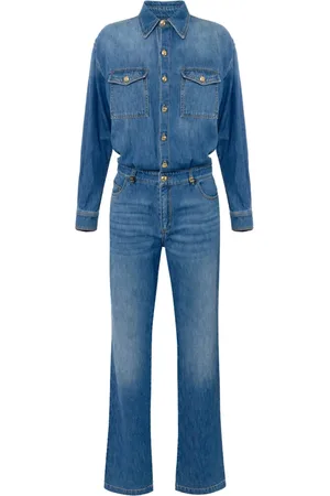 Elisabetta Franchi Dames, Jumpsuits & Playsuits, Blauw, Maat: M Denim
