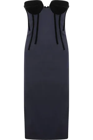 Sportmax Dames, Jurken, Blauw, Maat: XS Wol