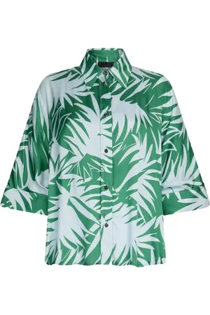 Liu Jo Dames, Blouses & Shirts, Groen, Maat: M Katoen