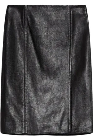 Sportmax Dames, Rokken, Zwart, Maat: XS Leer