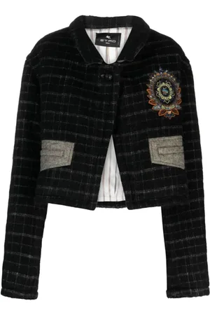 Etro Dames, Jassen, Zwart, Maat: XS Wol