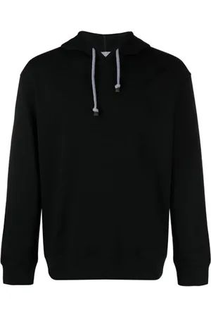 Brunello Cucinelli Heren, Sweatshirts & Hoodies, Zwart, Maat: S Katoen