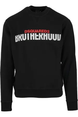 Dsquared2 Heren, Sweatshirts & Hoodies, Zwart, Maat: XS Katoen