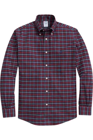 Brooks Brothers Heren, Overhemden, Rood, Maat: L Katoen