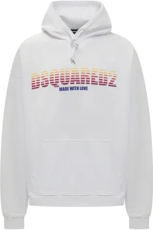 Dsquared2 Heren, Sweatshirts & Hoodies, Wit, Maat: L