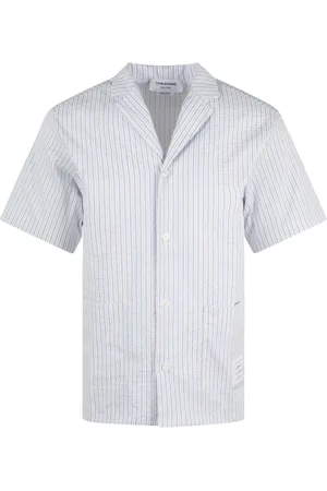 Thom Browne Heren, Overhemden, Wit, Maat: M Nylon