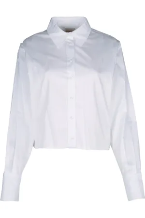 Calvin Klein Dames, Blouses & Shirts, Wit, Maat: XS Poliester