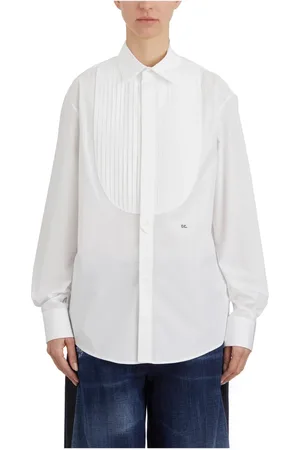 Dsquared2 Dames, Blouses & Shirts, Wit, Maat: XS Katoen