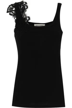 ERMANNO SCERVINO Dames, Tops, Zwart, Maat: M Viscose