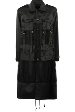 Comme des Garçons Dames, Mantels, Zwart, Maat: S