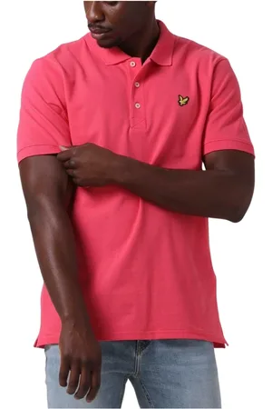 Lyle & Scott Heren, Tops, Roze, Maat: M Katoen
