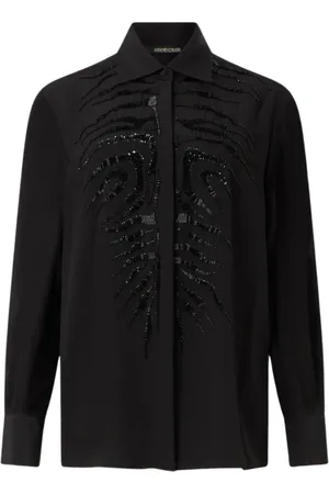 Roberto Cavalli Dames, Blouses & Shirts, Zwart, Maat: XS Zijde
