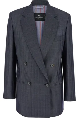 Etro Dames, Jassen, Grijs, Maat: M Wol