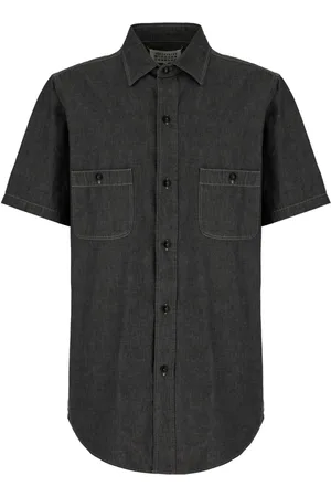 Maison Margiela Heren, Overhemden, Grijs, Maat: XL Katoen