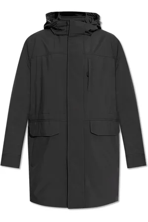 BRIONI Heren, Mantels, Zwart, Maat: L Leer
