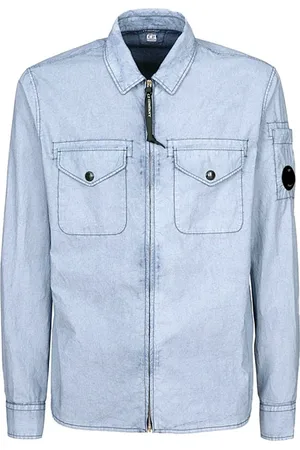 C.P. Company Heren, Overhemden, Blauw, Maat: L Katoen