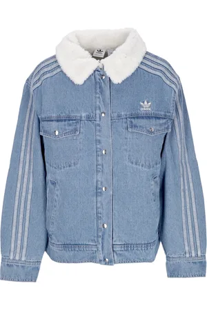 adidas Dames, Jassen, Blauw, Maat: M Denim