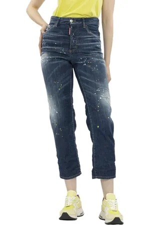 Dsquared2 Dames, Jeans, Blauw, Maat: XS Katoen