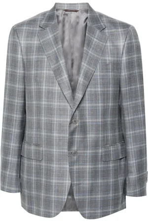 CANALI Heren, Jassen, Grijs, Maat: 3XL Wol