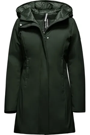 Bomboogie Dames, Mantels, Groen, Maat: XL Leer