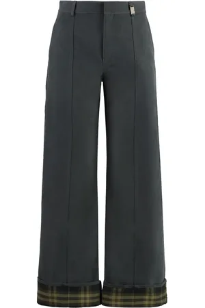Burberry Dames, Broeken, Grijs, Maat: 2XS Katoen