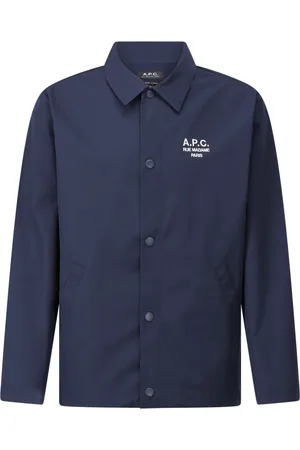 A.P.C. Heren, Jassen, Blauw, Maat: 2XL Katoen