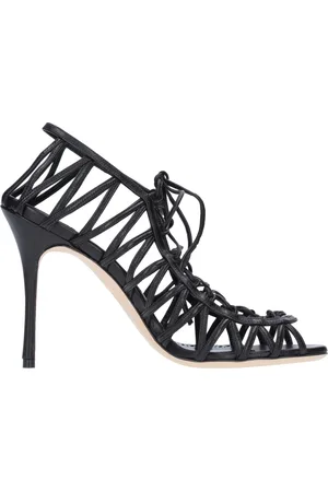 Manolo Blahnik Dames, Schoenen, Zwart, Maat: 37 EU Leer