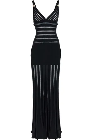 Elisabetta Franchi Dames, Jurken, Zwart, Maat: XS Katoen