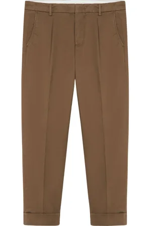 Brooks Brothers Heren, Broeken, Groen, Maat: W33 Katoen