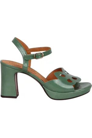 Chie Mihara Dames, Schoenen, Groen, Maat: 39 1/2 EU Leer