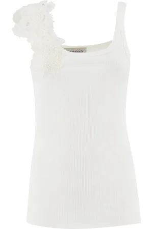ERMANNO SCERVINO Dames, Tops, Wit, Maat: L Viscose