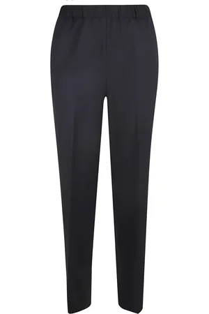 Fabiana Filippi Dames, Broeken, Blauw, Maat: S Wol