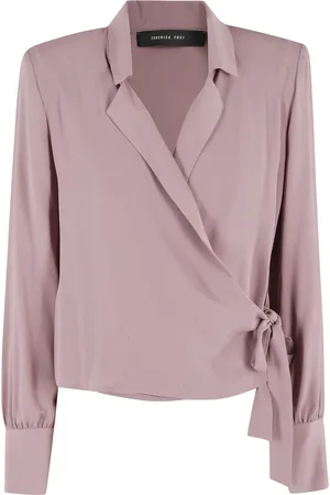 FEDERICA TOSI Dames, Blouses & Shirts, Roze, Maat: 2XS Zijde