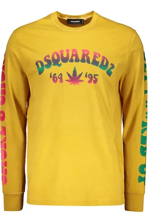 Dsquared2 Heren, Tops, Geel, Maat: 2XL Katoen