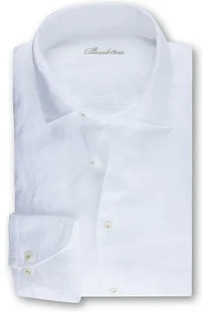 Stenströms Heren, Overhemden, Wit, Maat: 2XL Linnen