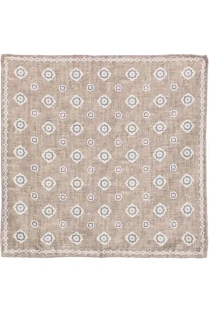 Brunello Cucinelli Heren, Accessoires, Bruin, Maat: ONE Size Zijde